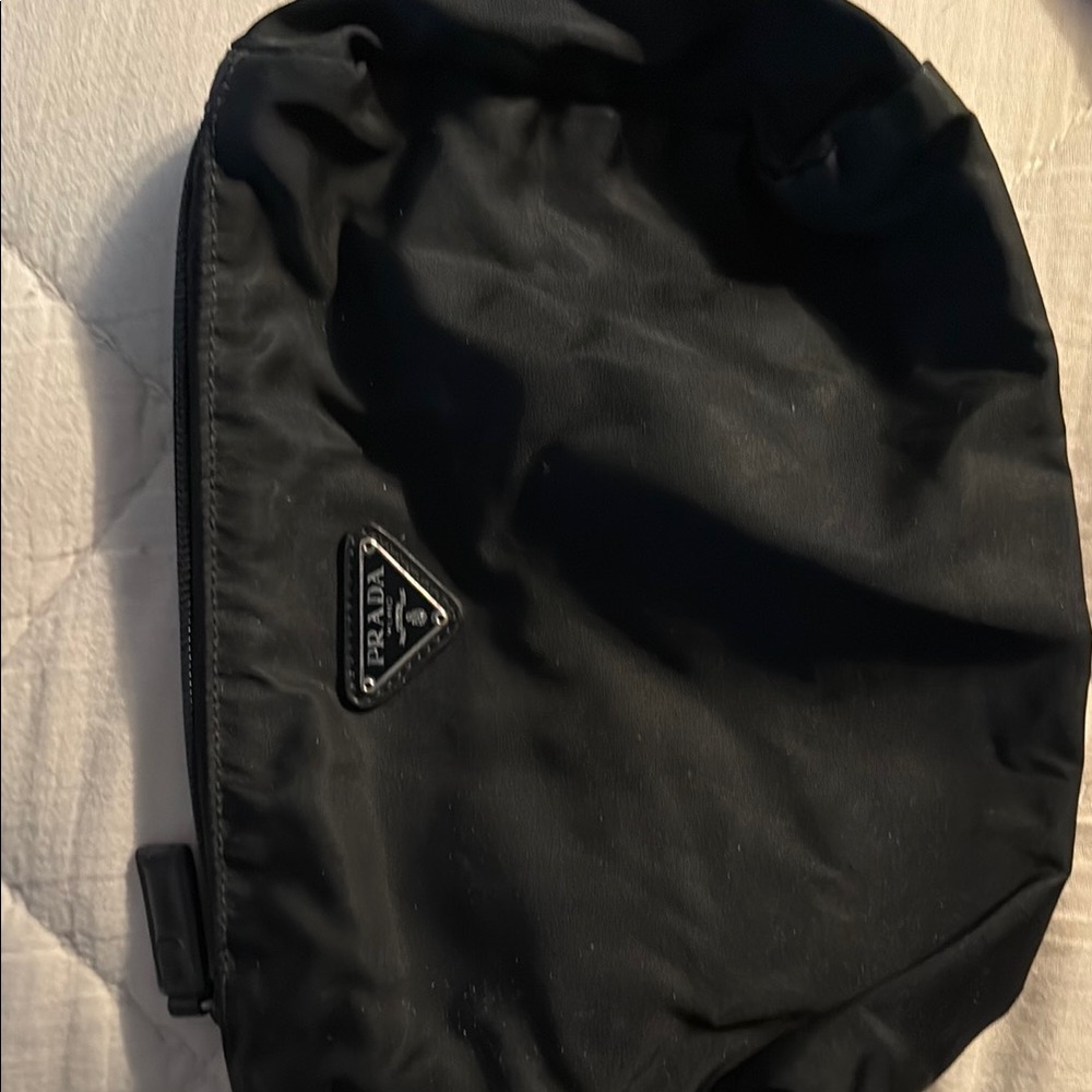 Prada Black Toiletry Bag Sleek Minimalist Design